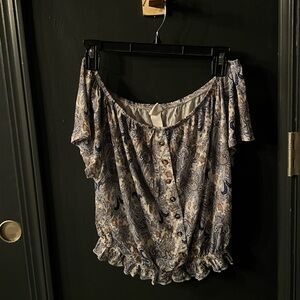 Floral Off-Shoulder Blouse